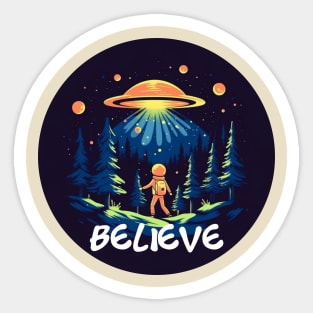 Believe - UFO T-Shirt Sticker